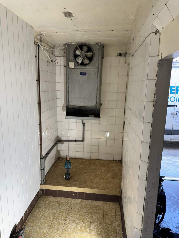 mise à neuf chambre froide avant